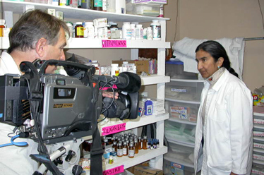 Dr. San Juana Mendoza in pharmacy
