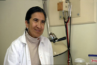 Image of Dr. San Juana Mendoza in her office