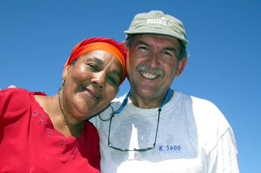 Dinah & Patrick (NMSU film crew) smiling for the camera