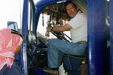 Patrick in truck